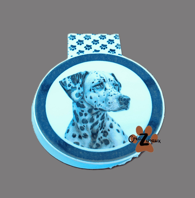 Marque pages Dalmatien (magnétique ou standard) 
