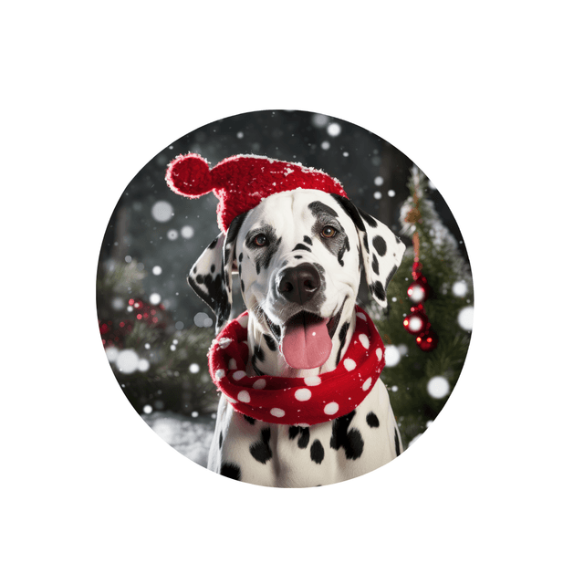 Porte clé Dalmatien modèle Noël 