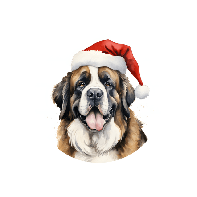 Porte clé Saint bernard modèle Noël 