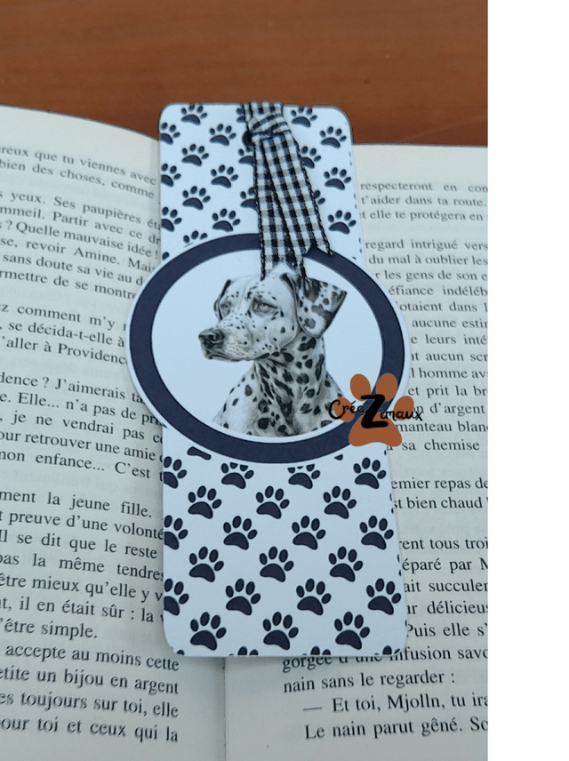 Marque pages Dalmatien (magnétique ou standard) 