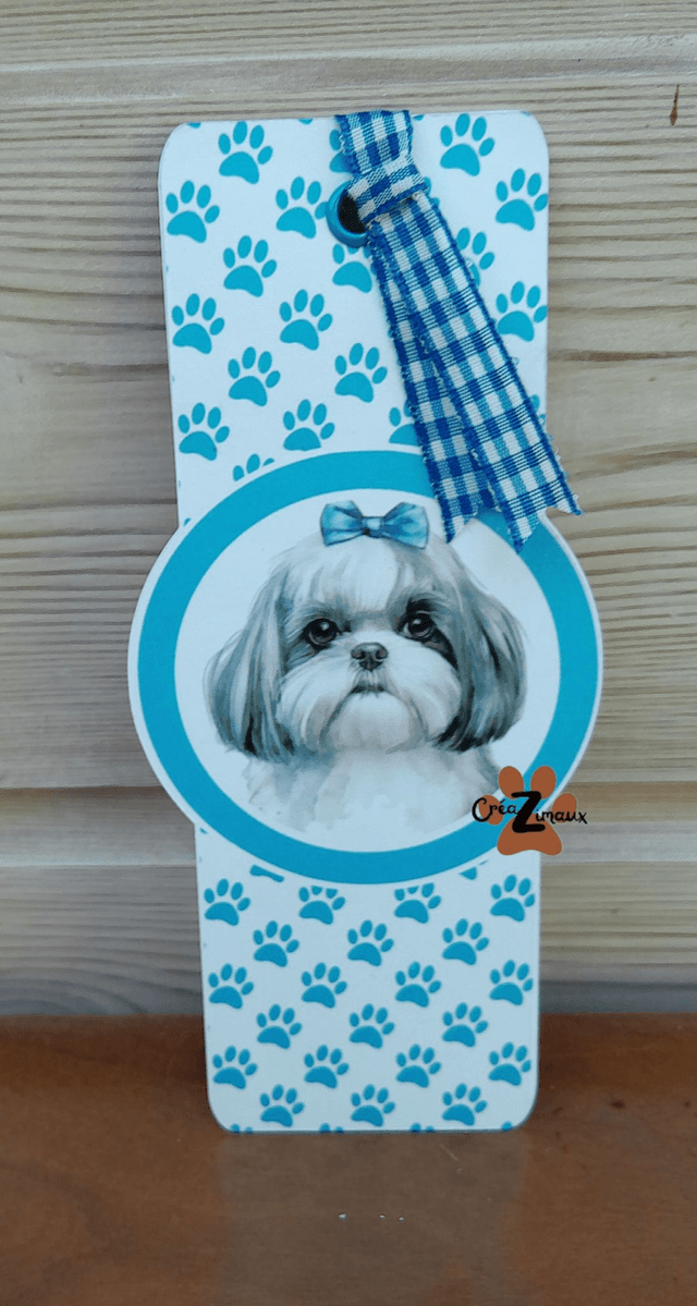 Marque pages Shih tzu (magnétique ou standard) 