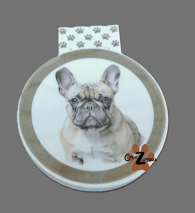 Marque pages Bouledogue français (magnétique ou standard) 
