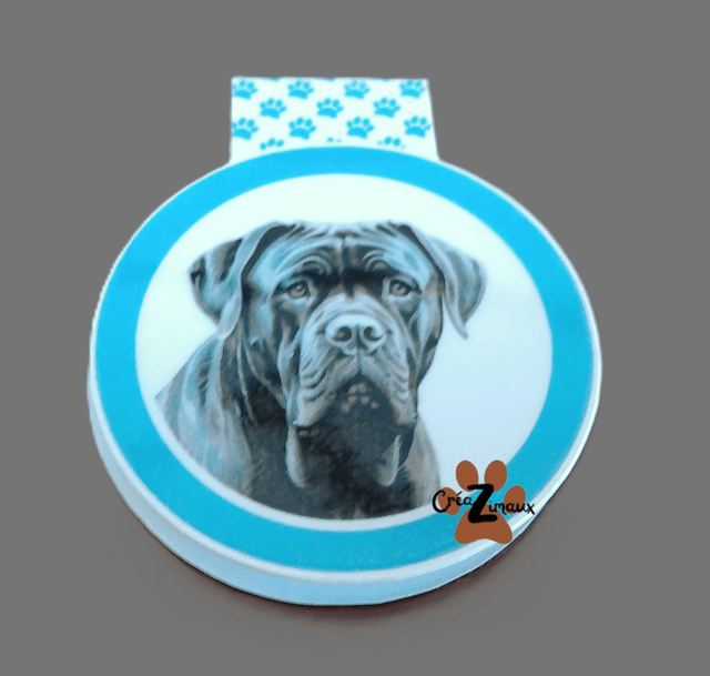 Marque pages Cane corso (magnétique ou standard)